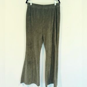 Aerie Groove On Velour Flare Pants Large